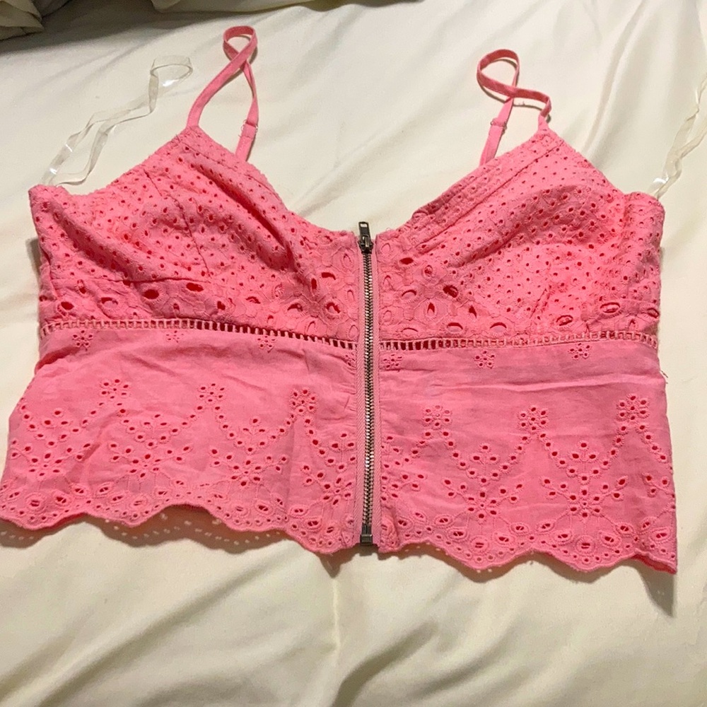 Coral pink bralette
